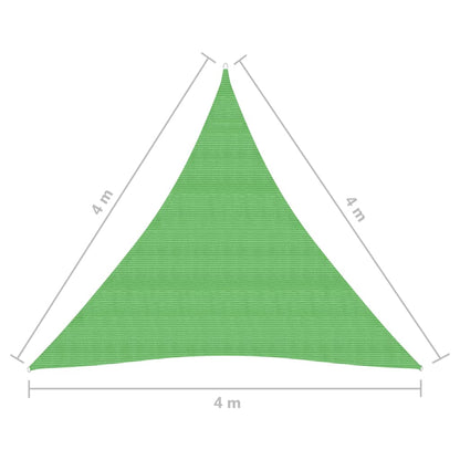 vidaXL Voile d'ombrage 160 g/m² Vert clair 4x4x4 m PEHD