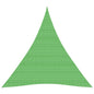 vidaXL Voile d'ombrage 160 g/m² Vert clair 5x6x6 m PEHD