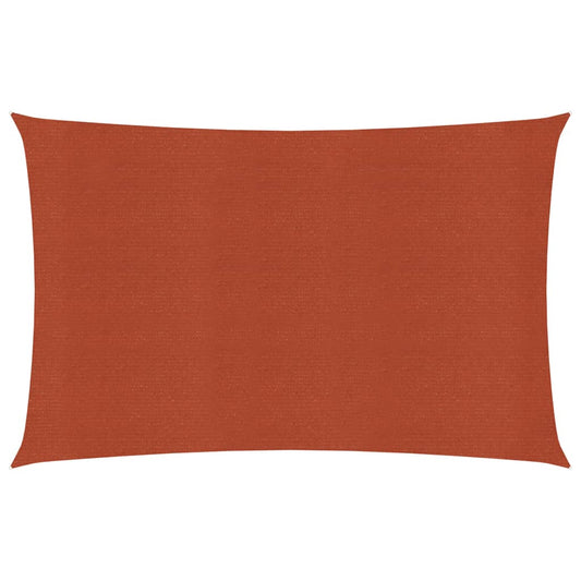vidaXL Voile d'ombrage 160 g/m² Terre cuite 2x4,5 m PEHD
