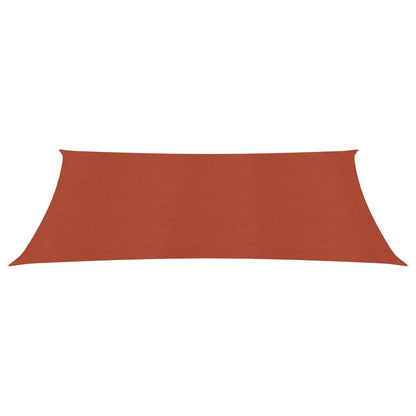 vidaXL Voile d'ombrage 160 g/m² Terre cuite 2x4,5 m PEHD