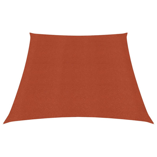 vidaXL Voile d'ombrage 160 g/m² Terre cuite 3/4x2 m PEHD