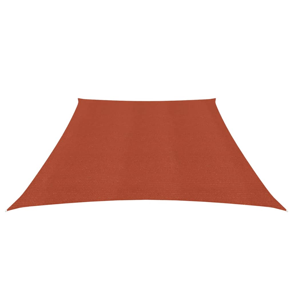 vidaXL Voile d'ombrage 160 g/m² Terre cuite 3/4x2 m PEHD