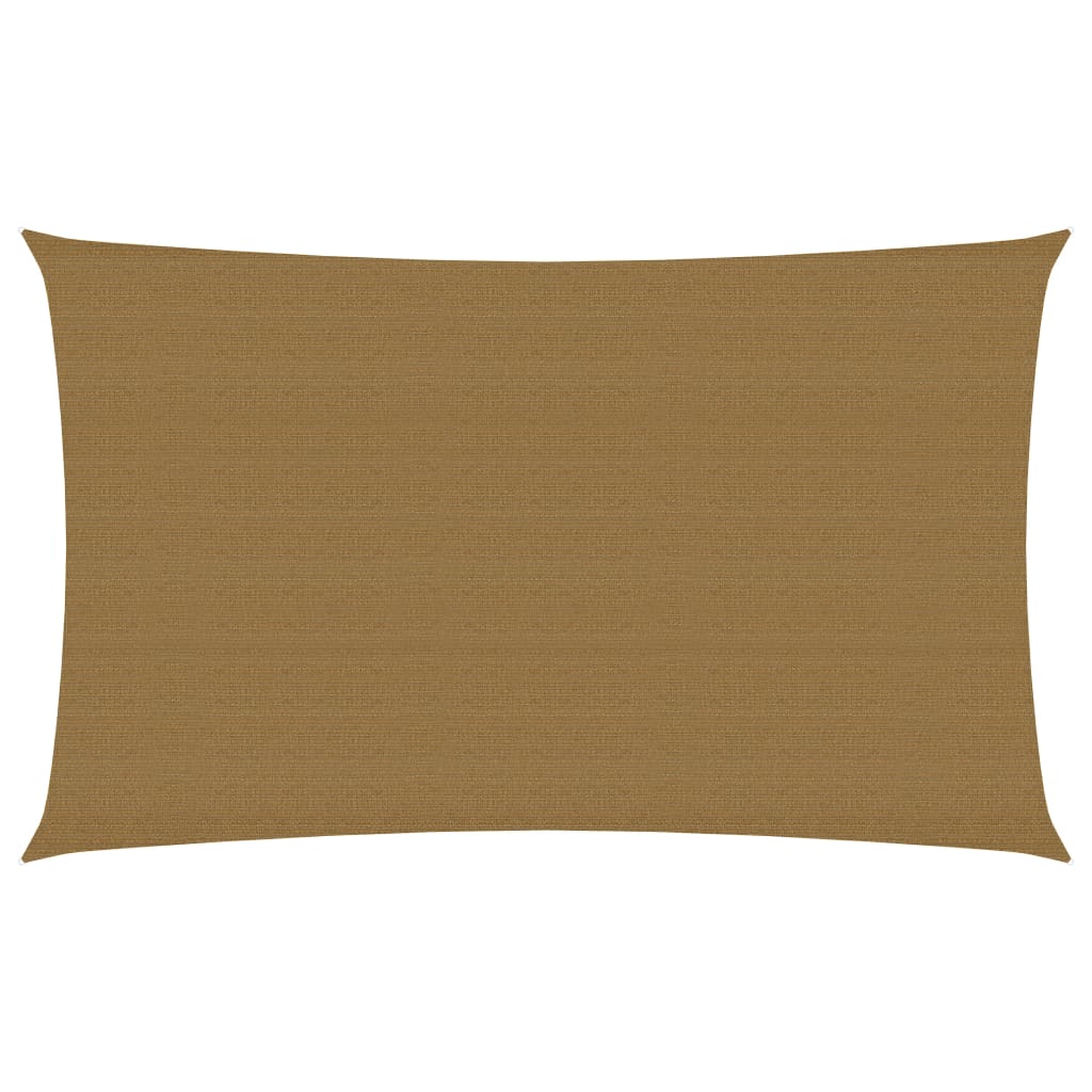 vidaXL Voile d'ombrage 160 g/m² Taupe 2x4,5 m PEHD