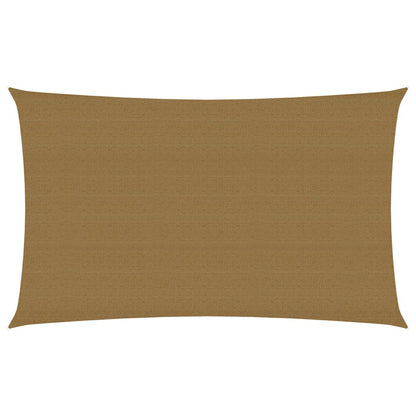 vidaXL Voile d'ombrage 160 g/m² Taupe 2x4,5 m PEHD