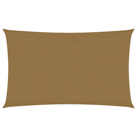 vidaXL Voile d'ombrage 160 g/m² Taupe 2x4,5 m PEHD