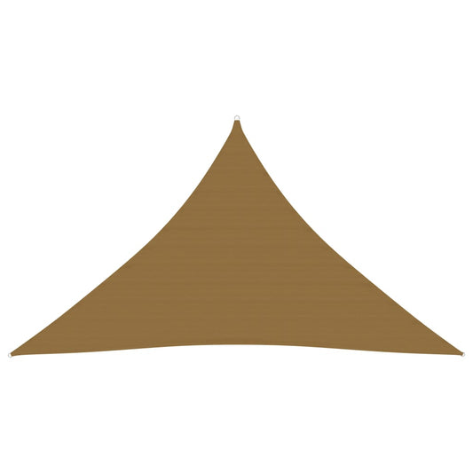 vidaXL Voile d'ombrage 160 g/m² Taupe 3,5x3,5x4,9 m PEHD