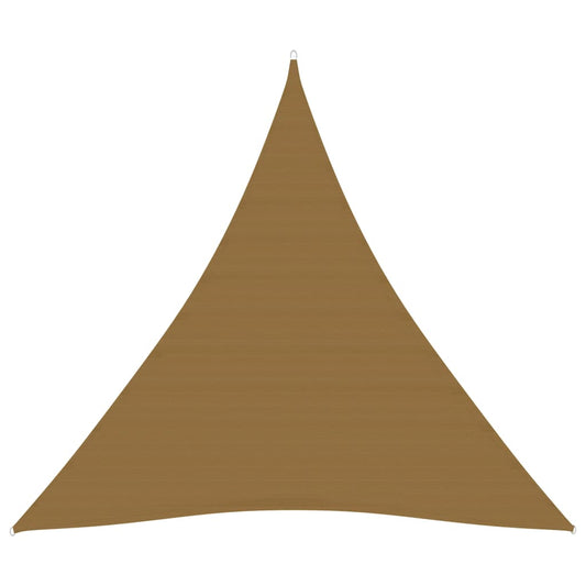 vidaXL Voile d'ombrage 160 g/m² Taupe 4x4x4 m PEHD