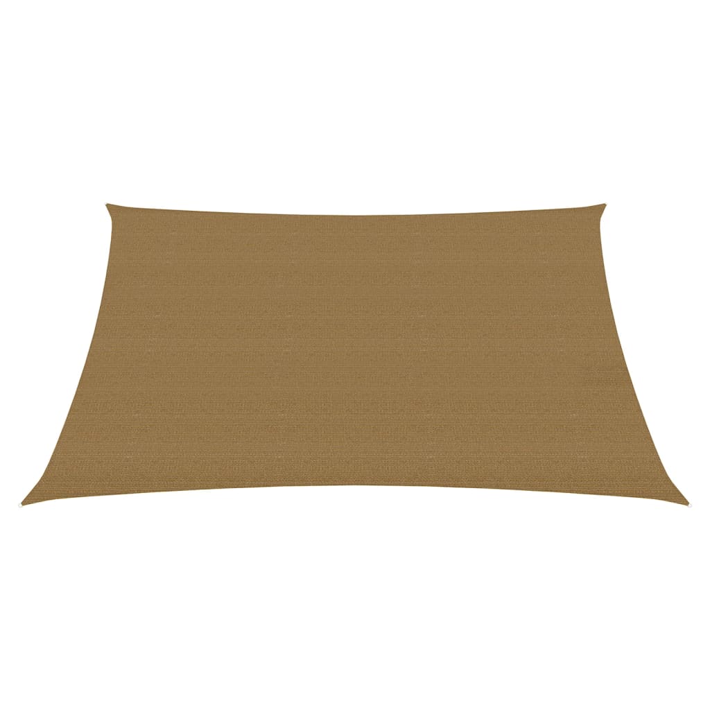 vidaXL Voile d'ombrage 160 g/m² Taupe 3/4x2 m PEHD