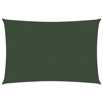 vidaXL Voile d'ombrage 160 g/m² Vert foncé 3,5x4,5 m PEHD