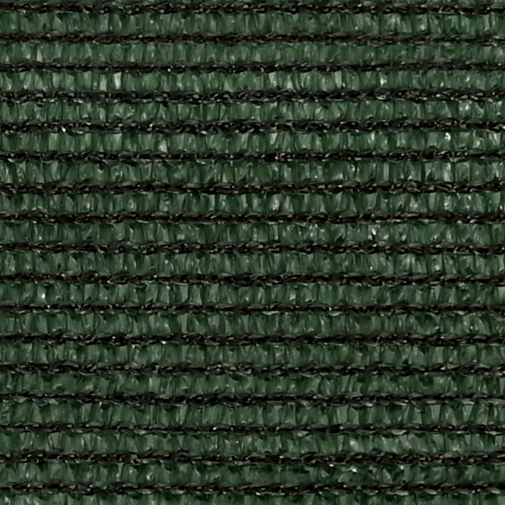 vidaXL Voile d'ombrage 160 g/m² Vert foncé 3,5x4,5 m PEHD