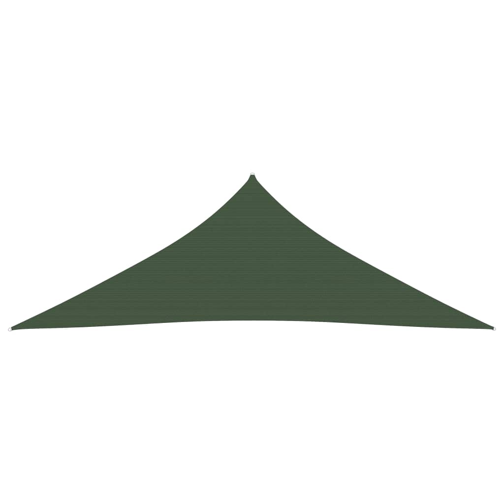 vidaXL Voile d'ombrage 160 g/m² Vert foncé 4,5x4,5x4,5 m PEHD
