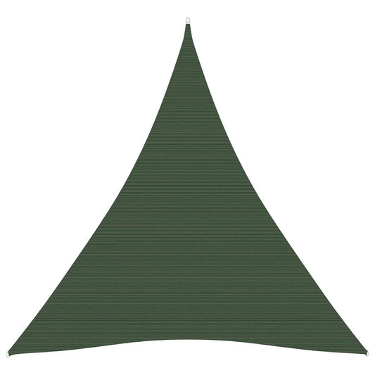 vidaXL Voile d'ombrage 160 g/m² Vert foncé 5x6x6 m PEHD