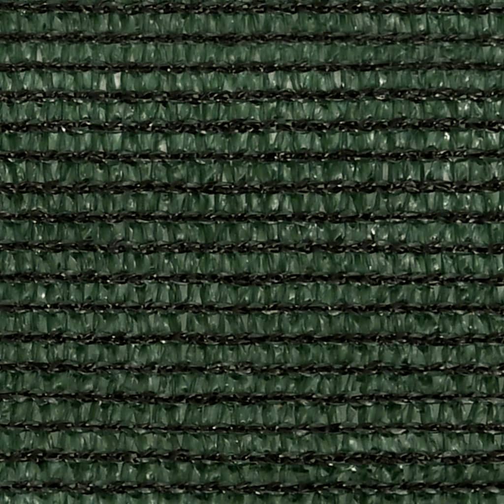 vidaXL Voile d'ombrage 160 g/m² Vert foncé 5x6x6 m PEHD