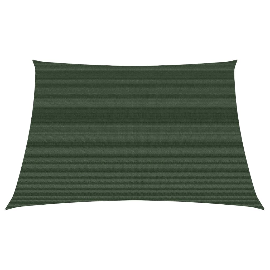 vidaXL Voile d'ombrage 160 g/m² Vert foncé 3/4x2 m PEHD