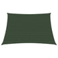 vidaXL Voile d'ombrage 160 g/m² Vert foncé 3/4x2 m PEHD