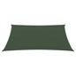 vidaXL Voile d'ombrage 160 g/m² Vert foncé 3/4x3 m PEHD