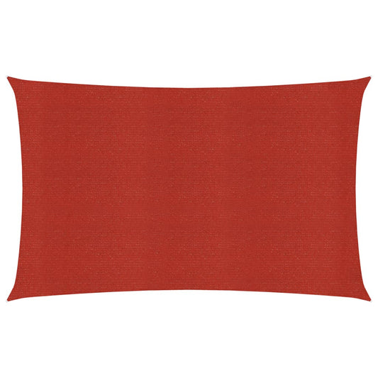 vidaXL Voile d'ombrage 160 g/m² Rouge 2x4 m PEHD