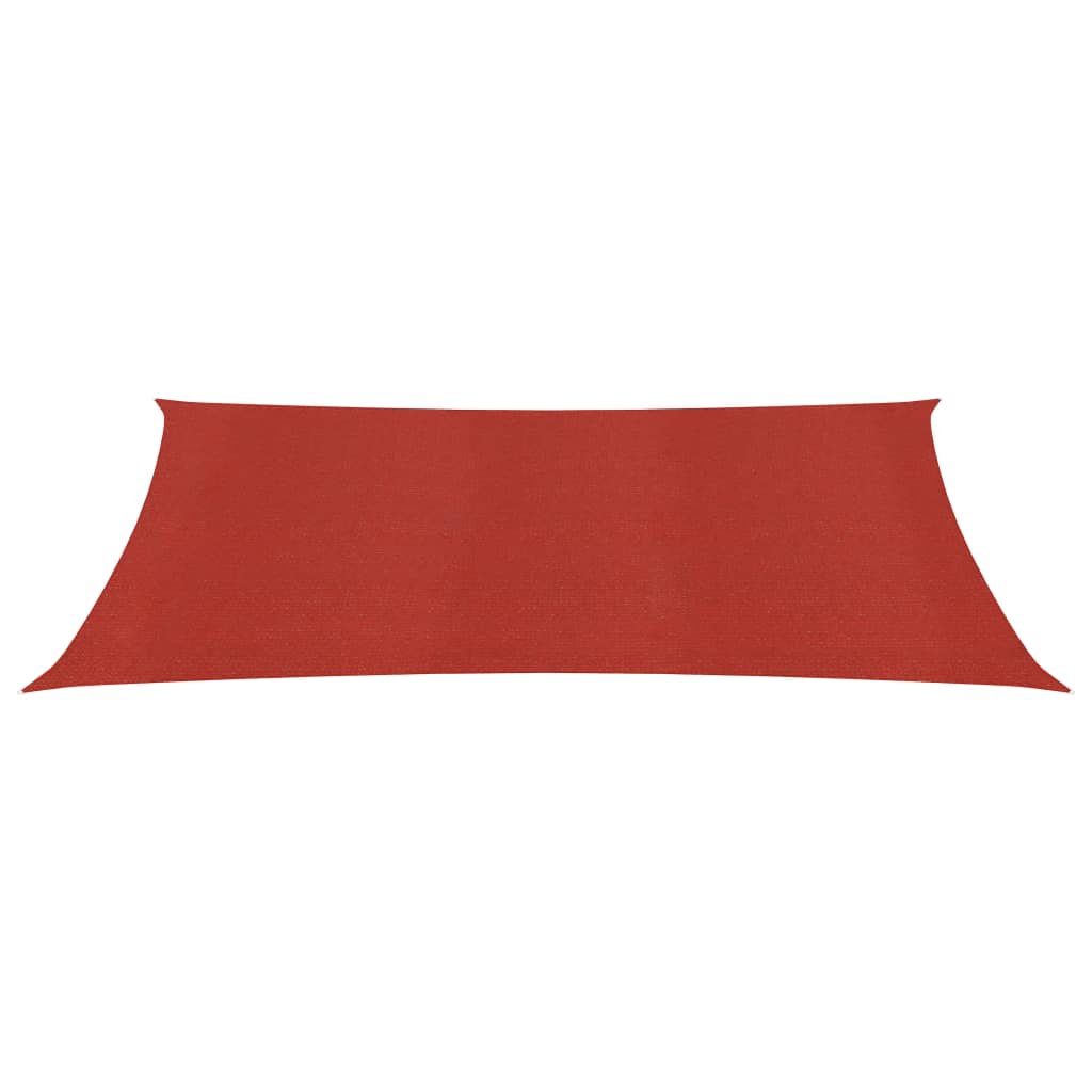 vidaXL Voile d'ombrage 160 g/m² Rouge 2x4 m PEHD