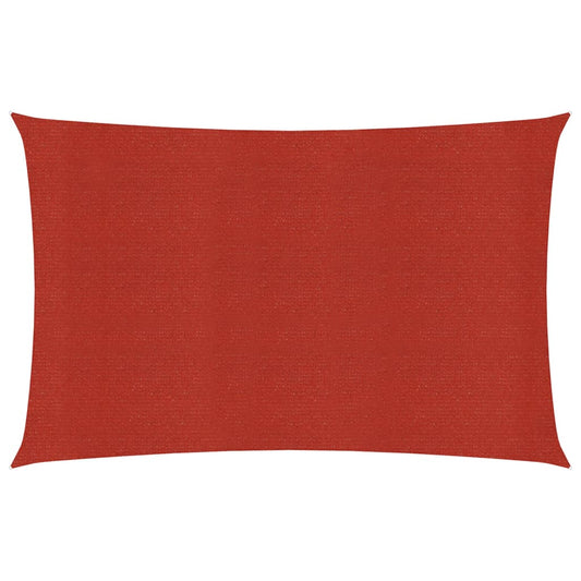 vidaXL Voile d'ombrage 160 g/m² Rouge 2x4,5 m PEHD