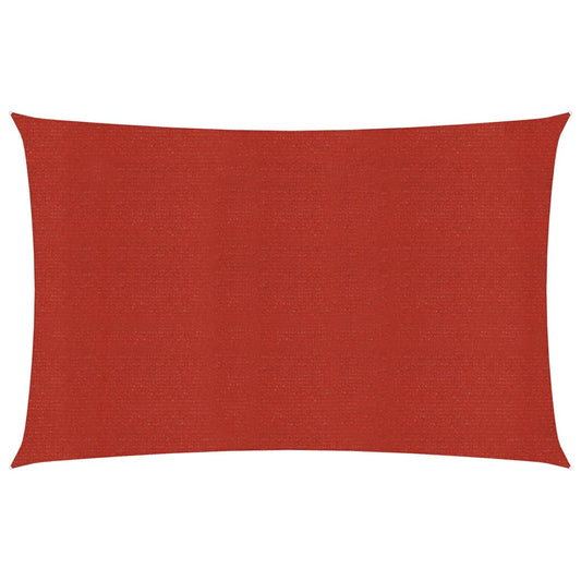 vidaXL Voile d'ombrage 160 g/m² Rouge 2x5 m PEHD