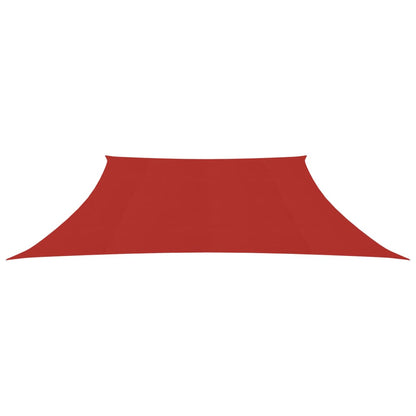 vidaXL Voile d'ombrage 160 g/m² Rouge 4/5x3 m PEHD