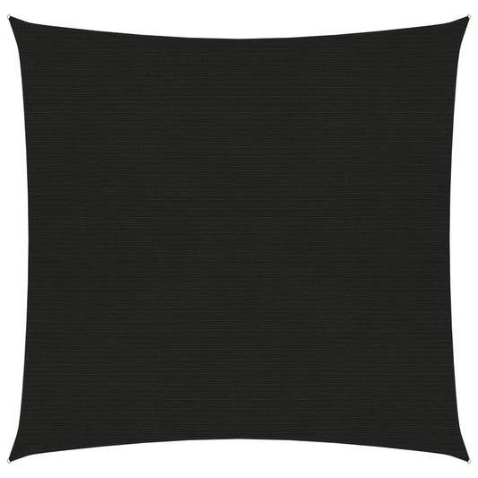 vidaXL Voile d'ombrage 160 g/m² Noir 2x2 m PEHD