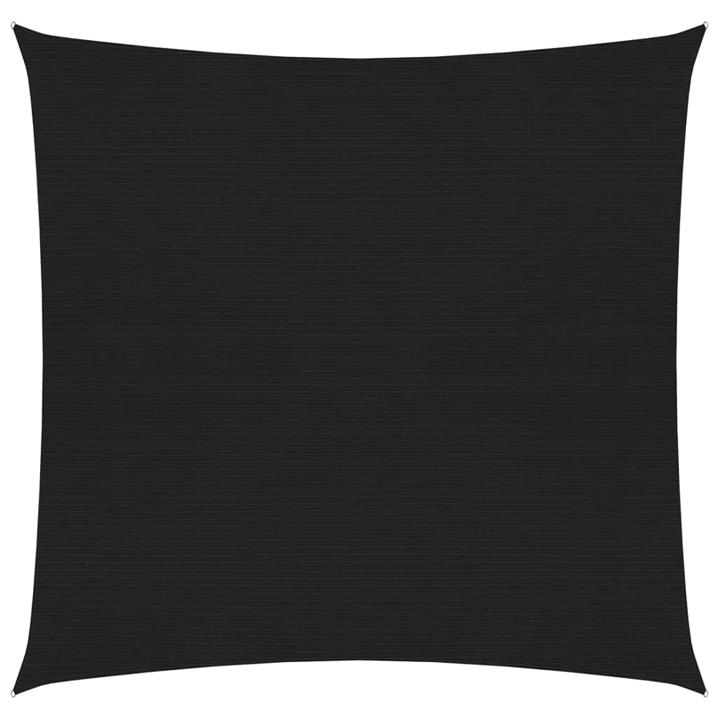vidaXL Voile d'ombrage 160 g/m² Noir 2,5x2,5 m PEHD