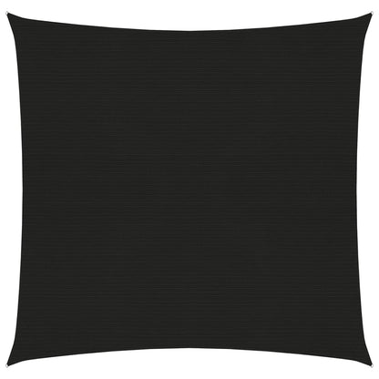 vidaXL Voile d'ombrage 160 g/m² Noir 2,5x2,5 m PEHD