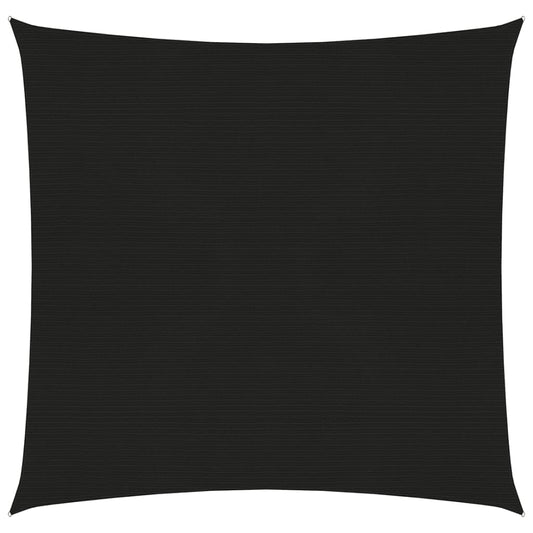 vidaXL Voile d'ombrage 160 g/m² Noir 2,5x2,5 m PEHD