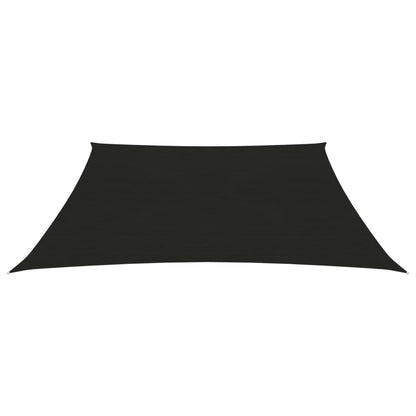 vidaXL Voile d'ombrage 160 g/m² Noir 2,5x2,5 m PEHD