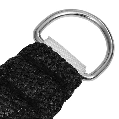vidaXL Voile d'ombrage 160 g/m² Noir 2,5x2,5 m PEHD