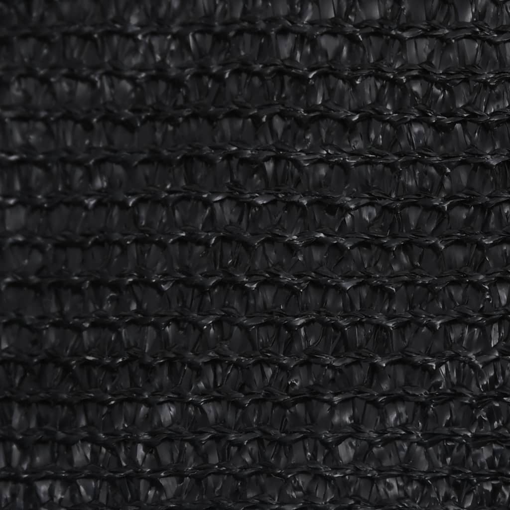 vidaXL Voile d'ombrage 160 g/m² Noir 2,5x2,5 m PEHD