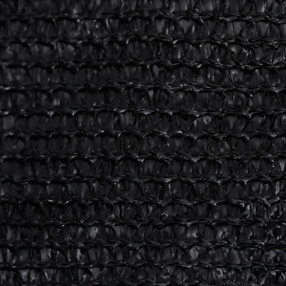vidaXL Voile d'ombrage 160 g/m² Noir 2,5x2,5 m PEHD