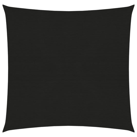 vidaXL Voile d'ombrage 160 g/m² Noir 3,6x3,6 m PEHD