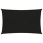 vidaXL Voile d'ombrage 160 g/m² Noir 2x4,5 m PEHD
