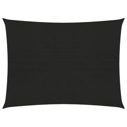 vidaXL Voile d'ombrage 160 g/m² Noir 3x4 m PEHD