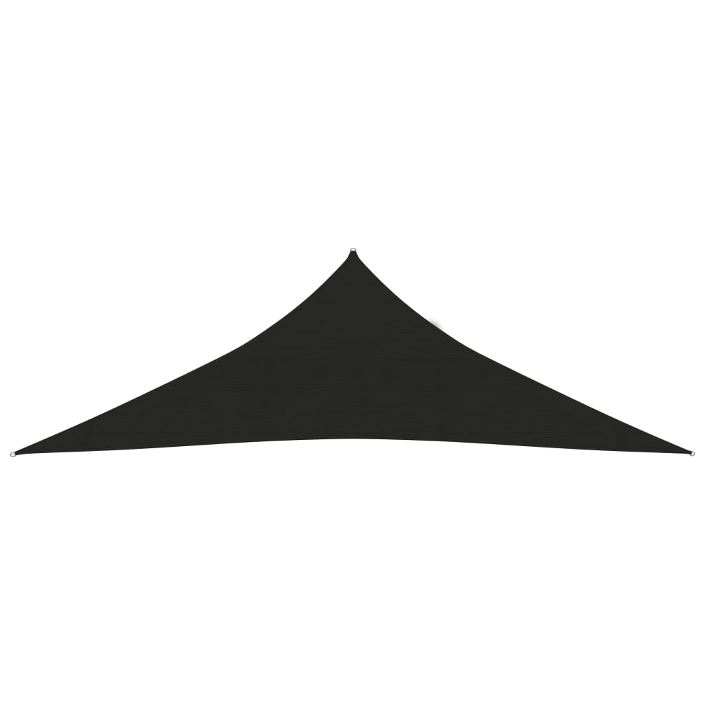 vidaXL Voile d'ombrage 160 g/m² Noir 5x5x6 m PEHD