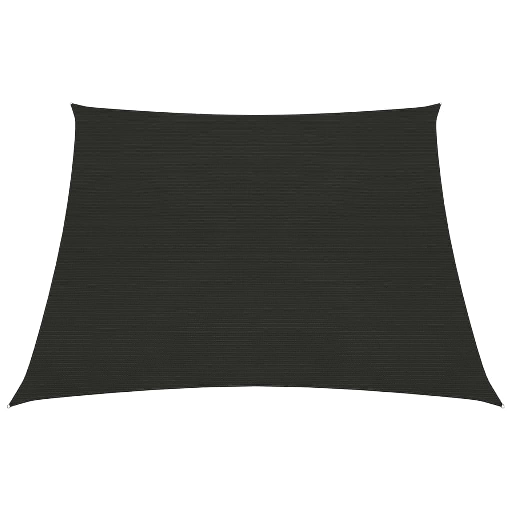 vidaXL Voile d'ombrage 160 g/m² Noir 3/4x2 m PEHD