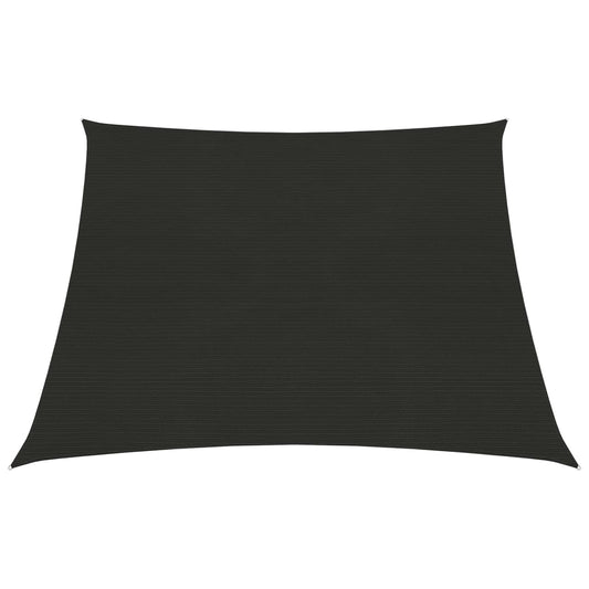 vidaXL Voile d'ombrage 160 g/m² Noir 3/4x2 m PEHD