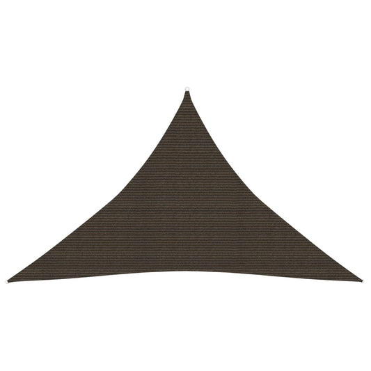 vidaXL Voile d'ombrage 160 g/m² Marron 3,5x3,5x4,9 m PEHD