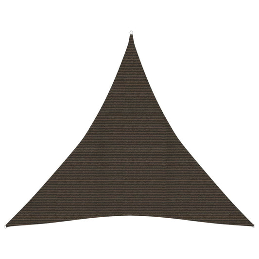 vidaXL Voile d'ombrage 160 g/m² Marron 4x4x4 m PEHD
