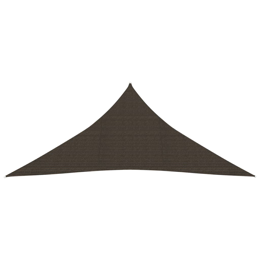 vidaXL Voile d'ombrage 160 g/m² Marron 5x5x5 m PEHD