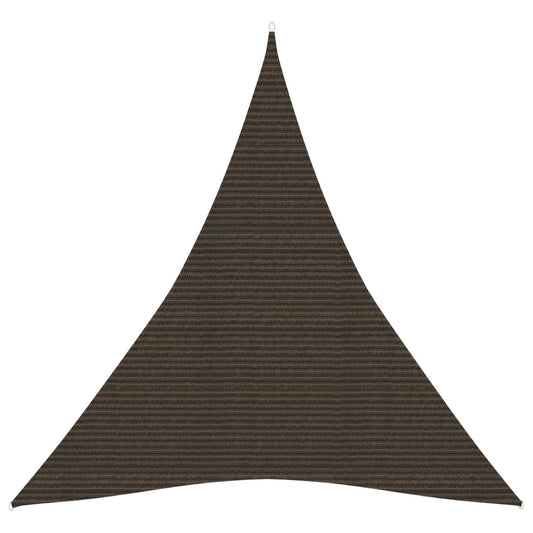 vidaXL Voile d'ombrage 160 g/m² Marron 5x6x6 m PEHD