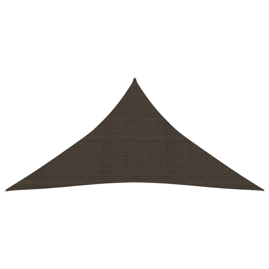 vidaXL Voile d'ombrage 160 g/m² Marron 5x6x6 m PEHD