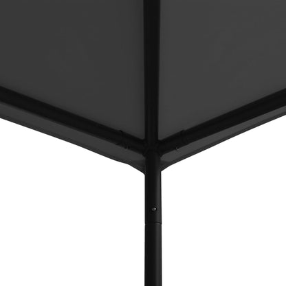 vidaXL Tonnelle 3x3 m Anthracite Tissu et acier 180 g/m²