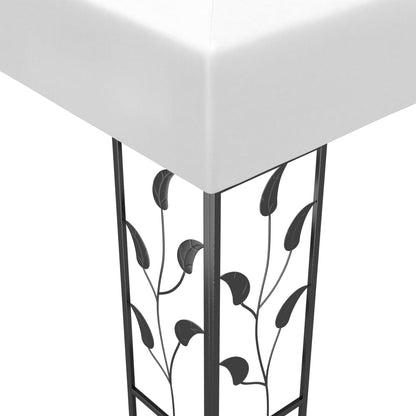 vidaXL Tonnelle 3x3 m Blanc 180 g/m²