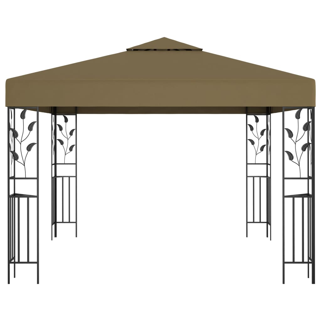 vidaXL Tonnelle 3x3 m Taupe 180 g/m²