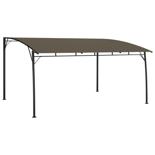 vidaXL Auvent pare-soleil de jardin 4x3x2,55 m Taupe