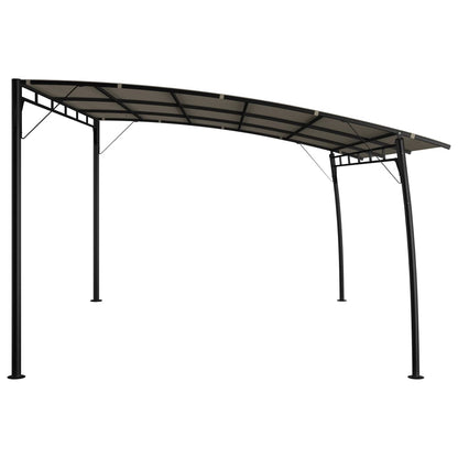 vidaXL Auvent pare-soleil de jardin 4x3x2,55 m Taupe