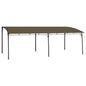 vidaXL Auvent pare-soleil de jardin 6x3x2,55 m Taupe